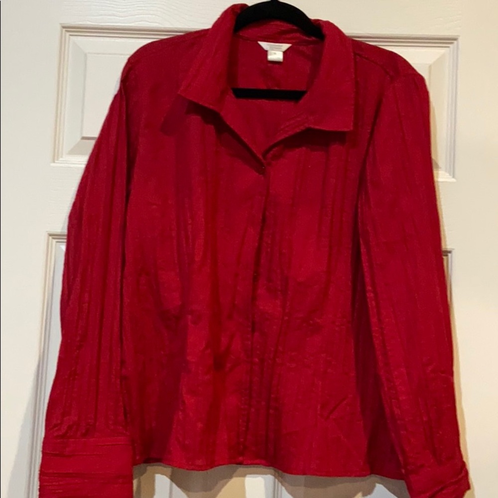 Red blouse